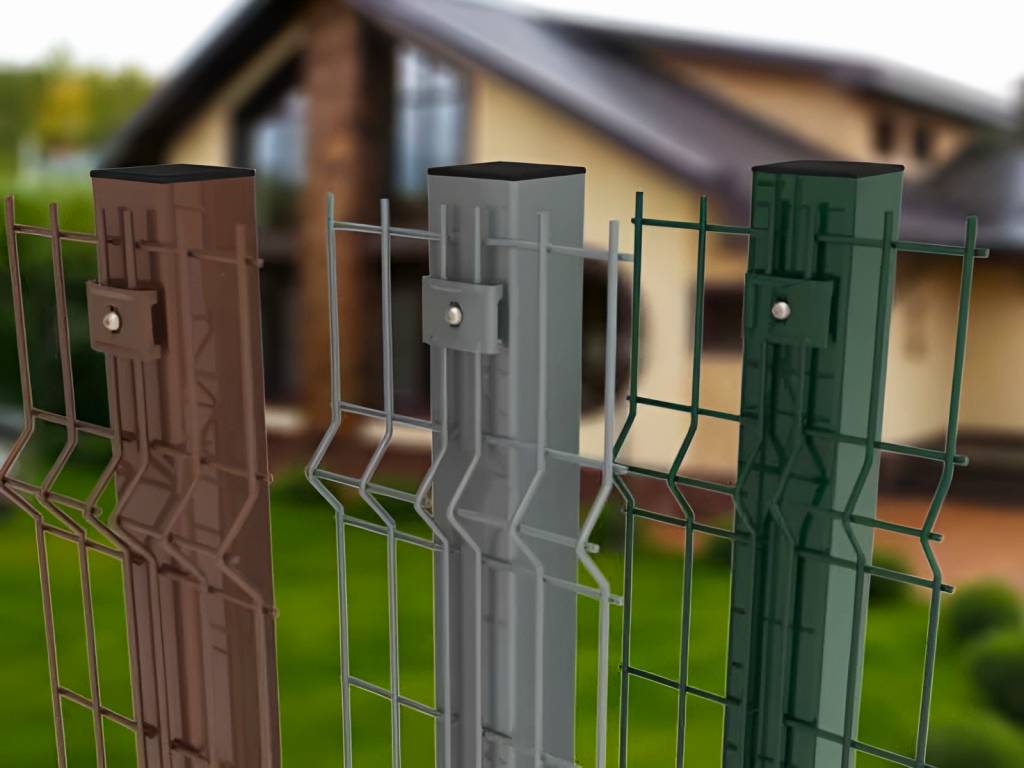 Установка столбов для 3d заборов